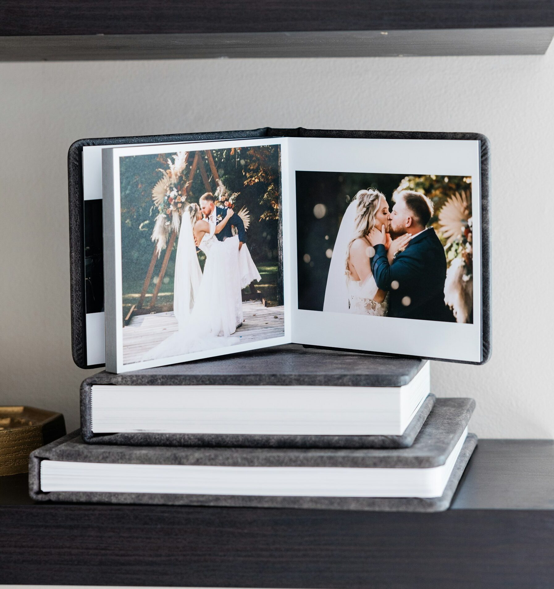 Heirloom Photo Album designed with seamless spreads